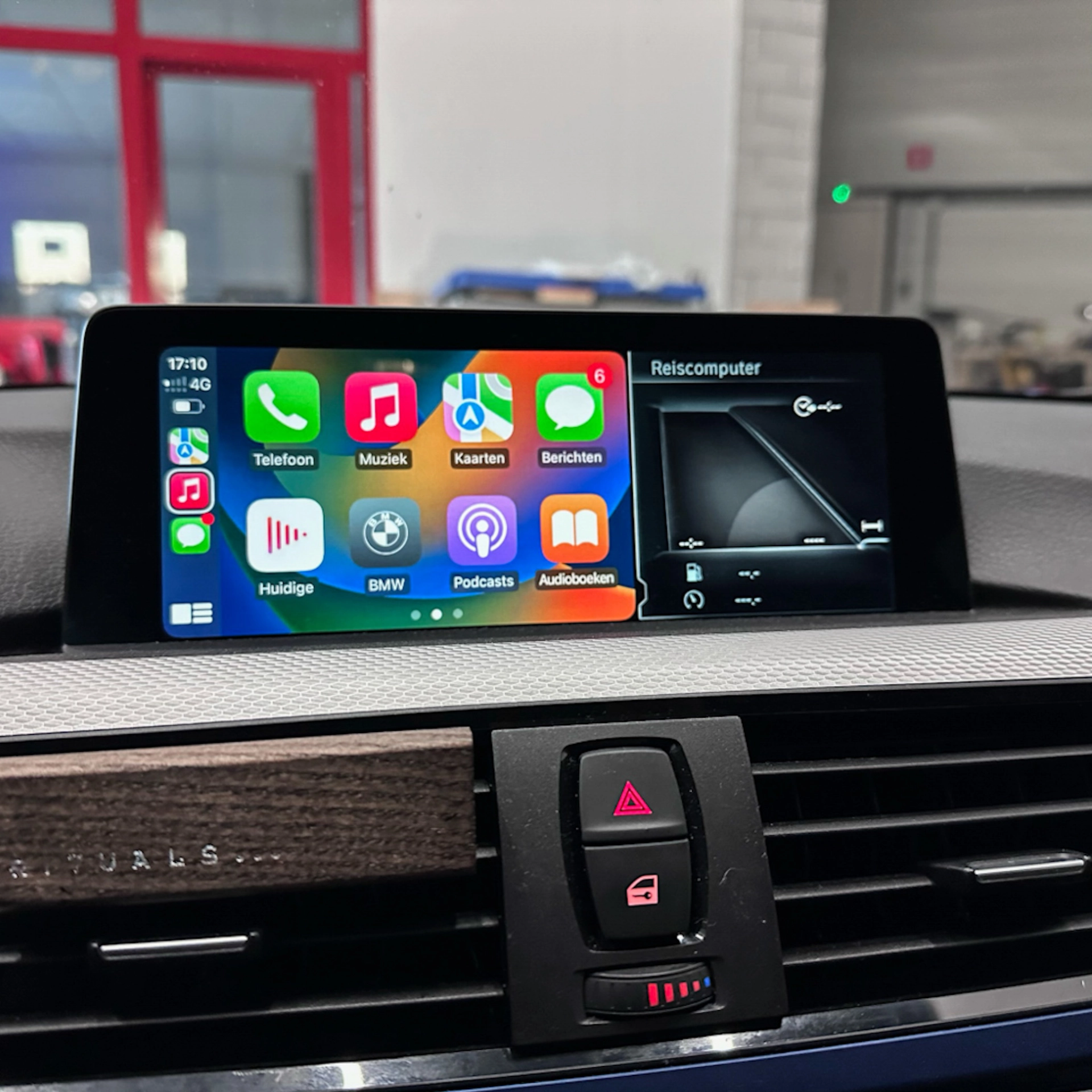 Activatie Full-screen modus van Apple CarPlay (BMW)
