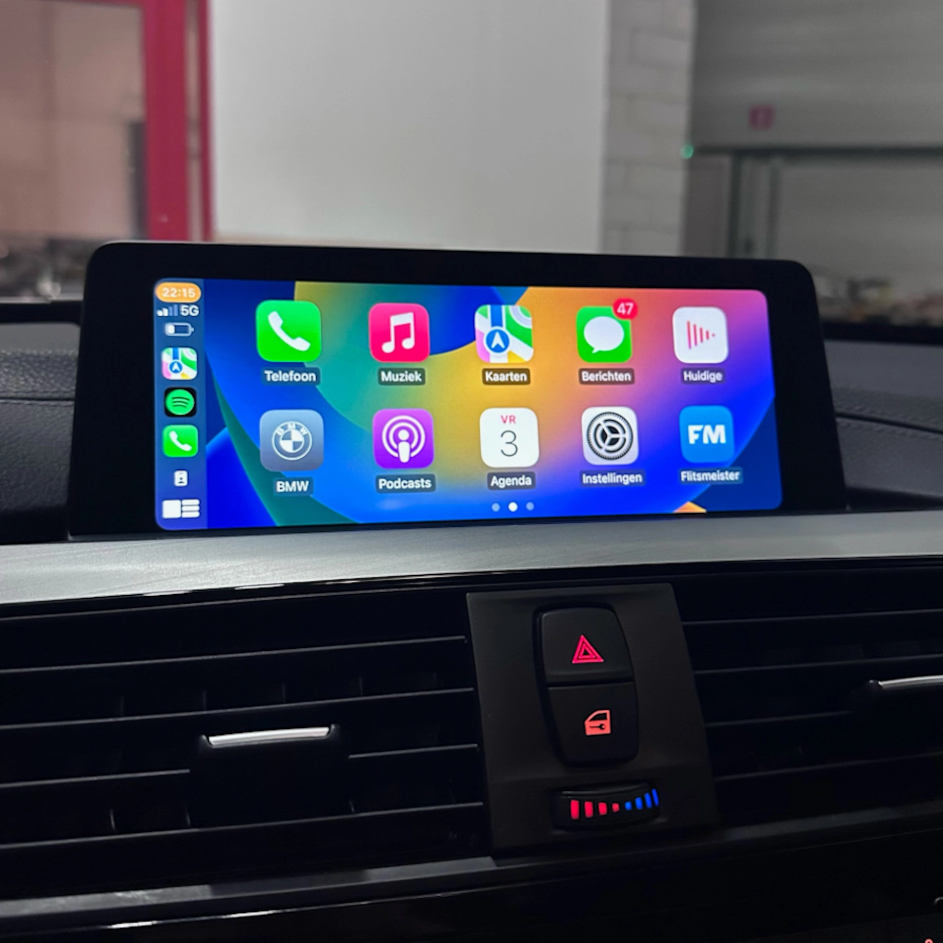 Activatie Full-screen modus van Apple CarPlay (BMW)