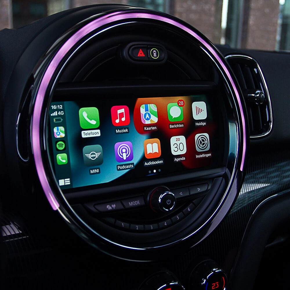 Activatie Apple CarPlay naar Full-screen (MINI)